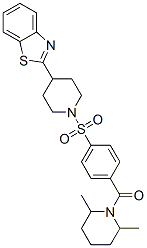 Piperidine, 1-[4-[[4-(2-benzothiazolyl)-1-piperidinyl]sulfonyl]benzoyl]-2,6-dimethyl-(9ci) Structure,606083-33-4Structure