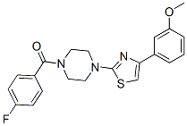 Piperazine, 1-(4-fluorobenzoyl)-4-[4-(3-methoxyphenyl)-2-thiazolyl]-(9ci) Structure,606087-88-1Structure