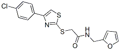 (9ci)-2-[[4-(4-氯苯基)-2-噻唑]硫代]-n-(2-呋喃甲基)-乙酰胺结构式_606089-13-8结构式