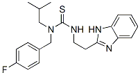 (9CI)-N-[2-(1H-苯并咪唑-2-基)乙基]-N-[(4-氟苯基)甲基]-N-(2-甲基丙基)-硫脲结构式_606090-43-1结构式