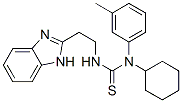 (9CI)-N-[2-(1H-苯并咪唑-2-基)乙基]-N-环己基-N-(3-甲基苯基)-硫脲结构式_606090-54-4结构式