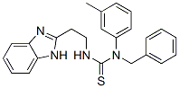 (9CI)-N-[2-(1H-苯并咪唑-2-基)乙基]-N-(3-甲基苯基)-N-(苯基甲基)-硫脲结构式_606090-55-5结构式