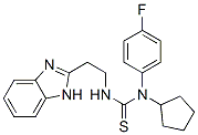 Thiourea, n-[2-(1h-benzimidazol-2-yl)ethyl]-n-cyclopentyl-n-(4-fluorophenyl)- (9ci) Structure,606090-77-1Structure