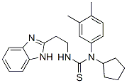 Thiourea, n-[2-(1h-benzimidazol-2-yl)ethyl]-n-cyclopentyl-n-(3,4-dimethylphenyl)- (9ci) Structure,606090-83-9Structure