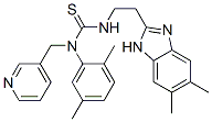 (9CI)-n-[2-(5,6-二甲基-1H-苯并咪唑-2-基)乙基]-n-(2,5-二甲基苯基)-n-(3-吡啶甲基)-硫脲结构式_606091-44-5结构式