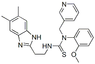 (9CI)-n-[2-(5,6-二甲基-1H-苯并咪唑-2-基)乙基]-n-(2-甲氧基苯基)-n-(3-吡啶甲基)-硫脲结构式_606091-47-8结构式