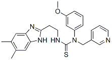 (9CI)-n-[2-(5,6-二甲基-1H-苯并咪唑-2-基)乙基]-n-(3-甲氧基苯基)-n-(3-吡啶甲基)-硫脲结构式_606091-48-9结构式