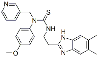 Thiourea, n-[2-(5,6-dimethyl-1h-benzimidazol-2-yl)ethyl]-n-(4-methoxyphenyl)-n-(3-pyridinylmethyl)- (9ci) Structure,606091-49-0Structure