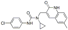 (9CI)-N-(4-氯苯基)-N-环丙基-N-[(1,2-二氢-6-甲基-2-氧代-3-喹啉)甲基]-脲结构式_606095-09-4结构式