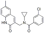 (9ci)-3-氯-n-环丙基-n-[(1,2-二氢-6-甲基-2-氧代-3-喹啉)甲基]-苯甲酰胺结构式_606095-13-0结构式