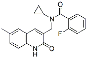 (9ci)-n-环丙基-n-[(1,2-二氢-6-甲基-2-氧代-3-喹啉)甲基]-2-氟-苯甲酰胺结构式_606095-16-3结构式