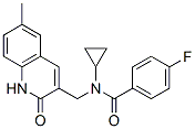 (9ci)-n-环丙基-n-[(1,2-二氢-6-甲基-2-氧代-3-喹啉)甲基]-4-氟-苯甲酰胺结构式_606095-19-6结构式