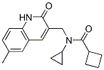 (9ci)-n-环丙基-n-[(1,2-二氢-6-甲基-2-氧代-3-喹啉)甲基]-环丁烷羧酰胺结构式_606095-22-1结构式