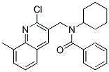 Benzamide, n-[(2-chloro-8-methyl-3-quinolinyl)methyl]-n-cyclohexyl-(9ci) Structure,606095-34-5Structure