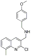 3-Quinolinemethanamine,2-chloro-n-[(4-methoxyphenyl)methyl]-8-methyl-(9ci) Structure,606095-52-7Structure