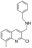 3-Quinolinemethanamine,2-chloro-8-methyl-n-(phenylmethyl)-(9ci) Structure,606095-53-8Structure