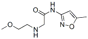 (9ci)-2-[(2-甲氧基乙基)氨基]-n-(5-甲基-3-异噁唑基)-乙酰胺结构式_606096-26-8结构式