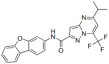 (9ci)-n-二苯并呋喃-3-基-5-(1-甲基乙基)-7-(三氟甲基)-吡唑并[1,5-a]嘧啶-2-羧酰胺结构式_606096-59-7结构式