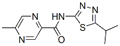 Pyrazinecarboxamide, 5-methyl-n-[5-(1-methylethyl)-1,3,4-thiadiazol-2-yl]-(9ci) Structure,606096-81-5Structure