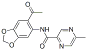 Pyrazinecarboxamide, n-(6-acetyl-1,3-benzodioxol-5-yl)-5-methyl-(9ci) Structure,606096-86-0Structure