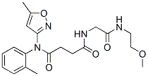 (9ci)-n-[2-[(2-甲氧基乙基)氨基]-2-氧代乙基]-n-(5-甲基-3-异噁唑基)-n-(2-甲基苯基)-丁烷二酰胺结构式_606098-19-5结构式