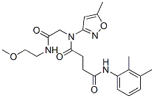 (9ci)-n-(2,3-二甲基苯基)-n-[2-[(2-甲氧基乙基)氨基]-2-氧代乙基]-n-(5-甲基-3-异噁唑基)-丁烷二酰胺结构式_606098-27-5结构式