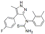 (9CI)-N-(2,3-二甲基苯基)-N-[4-(4-氟苯基)-5-甲基-1H-吡唑-3-基]-硫脲结构式_606102-10-7结构式