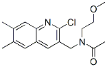 (9ci)-n-[(2-氯-6,7-二甲基-3-喹啉)甲基]-n-(2-甲氧基乙基)-乙酰胺结构式_606102-46-9结构式