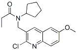 Propanamide, n-[(2-chloro-6-methoxy-3-quinolinyl)methyl]-n-cyclopentyl-(9ci) Structure,606102-71-0Structure