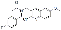 (9ci)-n-[(2-氯-6-甲氧基-3-喹啉)甲基]-n-[(4-氟苯基)甲基]-乙酰胺结构式_606102-77-6结构式