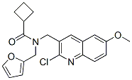 (9ci)-n-[(2-氯-6-甲氧基-3-喹啉)甲基]-n-(2-呋喃甲基)-环丁烷羧酰胺结构式_606102-99-2结构式