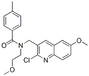 (9ci)-n-[(2-氯-6-甲氧基-3-喹啉)甲基]-n-(2-甲氧基乙基)-4-甲基-苯甲酰胺结构式_606103-09-7结构式