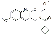 (9ci)-n-[(2-氯-6-甲氧基-3-喹啉)甲基]-n-(2-甲氧基乙基)-环丁烷羧酰胺结构式_606103-23-5结构式