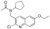 (9ci)-n-[(2-氯-6-乙氧基-3-喹啉)甲基]-n-环戊基-乙酰胺结构式_606103-26-8结构式