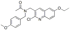 (9ci)-n-[(2-氯-6-乙氧基-3-喹啉)甲基]-n-[(4-甲氧基苯基)甲基]-乙酰胺结构式_606103-50-8结构式