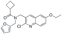 (9ci)-n-[(2-氯-6-乙氧基-3-喹啉)甲基]-n-(2-呋喃甲基)-环丁烷羧酰胺结构式_606103-90-6结构式