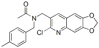 (9ci)-n-[(6-氯-1,3-二氧代[4,5-g]喹啉-7-基)甲基]-n-[(4-甲基苯基)甲基]-乙酰胺结构式_606104-24-9结构式