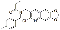 Propanamide, n-[(6-chloro-1,3-dioxolo[4,5-g]quinolin-7-yl)methyl]-n-[(4-methylphenyl)methyl]-(9ci) Structure,606104-26-1Structure