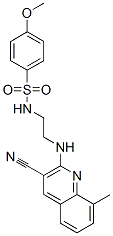 (9ci)-n-[2-[(3-氰基-8-甲基-2-喹啉)氨基]乙基]-4-甲氧基-苯磺酰胺结构式_606105-24-2结构式