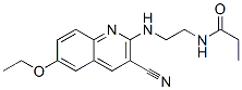 (9CI)-N-[2-[(3-氰基-6-乙氧基-2-喹啉)氨基]乙基]-丙酰胺结构式_606105-75-3结构式