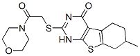 Morpholine, 4-[[(1,4,5,6,7,8-hexahydro-7-methyl-4-oxo[1]benzothieno[2,3-d]pyrimidin-2-yl)thio]acetyl]-(9ci) Structure,606106-63-2Structure