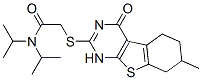 Acetamide, 2-[(1,4,5,6,7,8-hexahydro-7-methyl-4-oxo[1]benzothieno[2,3-d]pyrimidin-2-yl)thio]-n,n-bis(1-methylethyl)-(9ci) Structure,606106-99-4Structure