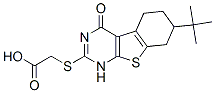 Acetic acid, [[7-(1,1-dimethylethyl)-1,4,5,6,7,8-hexahydro-4-oxo[1]benzothieno[2,3-d]pyrimidin-2-yl]thio]-(9ci) Structure,606107-25-9Structure