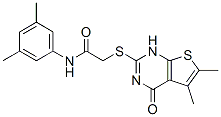 Acetamide, 2-[(1,4-dihydro-5,6-dimethyl-4-oxothieno[2,3-d]pyrimidin-2-yl)thio]-n-(3,5-dimethylphenyl)-(9ci) Structure,606107-84-0Structure