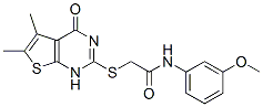 Acetamide, 2-[(1,4-dihydro-5,6-dimethyl-4-oxothieno[2,3-d]pyrimidin-2-yl)thio]-n-(3-methoxyphenyl)-(9ci) Structure,606107-90-8Structure