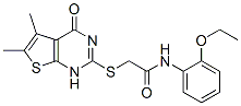 Acetamide, 2-[(1,4-dihydro-5,6-dimethyl-4-oxothieno[2,3-d]pyrimidin-2-yl)thio]-n-(2-ethoxyphenyl)-(9ci) Structure,606107-94-2Structure