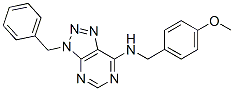 3H-1,2,3-triazolo[4,5-d]pyrimidin-7-amine, n-[(4-methoxyphenyl)methyl]-3-(phenylmethyl)-(9ci) Structure,606108-04-7Structure