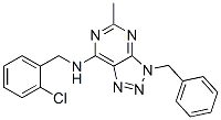 3H-1,2,3-triazolo[4,5-d]pyrimidin-7-amine, n-[(2-chlorophenyl)methyl]-5-methyl-3-(phenylmethyl)-(9ci) Structure,606108-23-0Structure