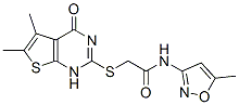 (9ci)-2-[(1,4-二氢-5,6-二甲基-4-氧代噻吩并[2,3-d]嘧啶-2-基)硫代]-n-(5-甲基-3-异噁唑基)-乙酰胺结构式_606108-26-3结构式