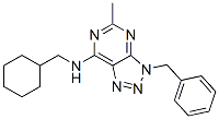 3H-1,2,3-triazolo[4,5-d]pyrimidin-7-amine, n-(cyclohexylmethyl)-5-methyl-3-(phenylmethyl)-(9ci) Structure,606108-37-6Structure